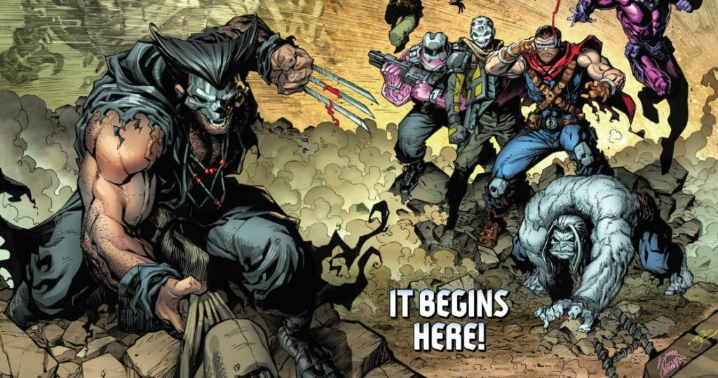 Capa de X-Men Age of Revelation Infinity Comic #4 com Magia/Darkchylde